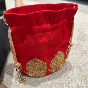 Red potli bag